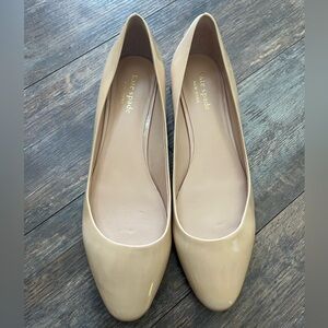 kate spade Nude Patent Leather Ballet Flats